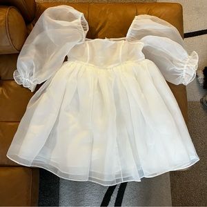 Selkie The Ivory Puff Dress